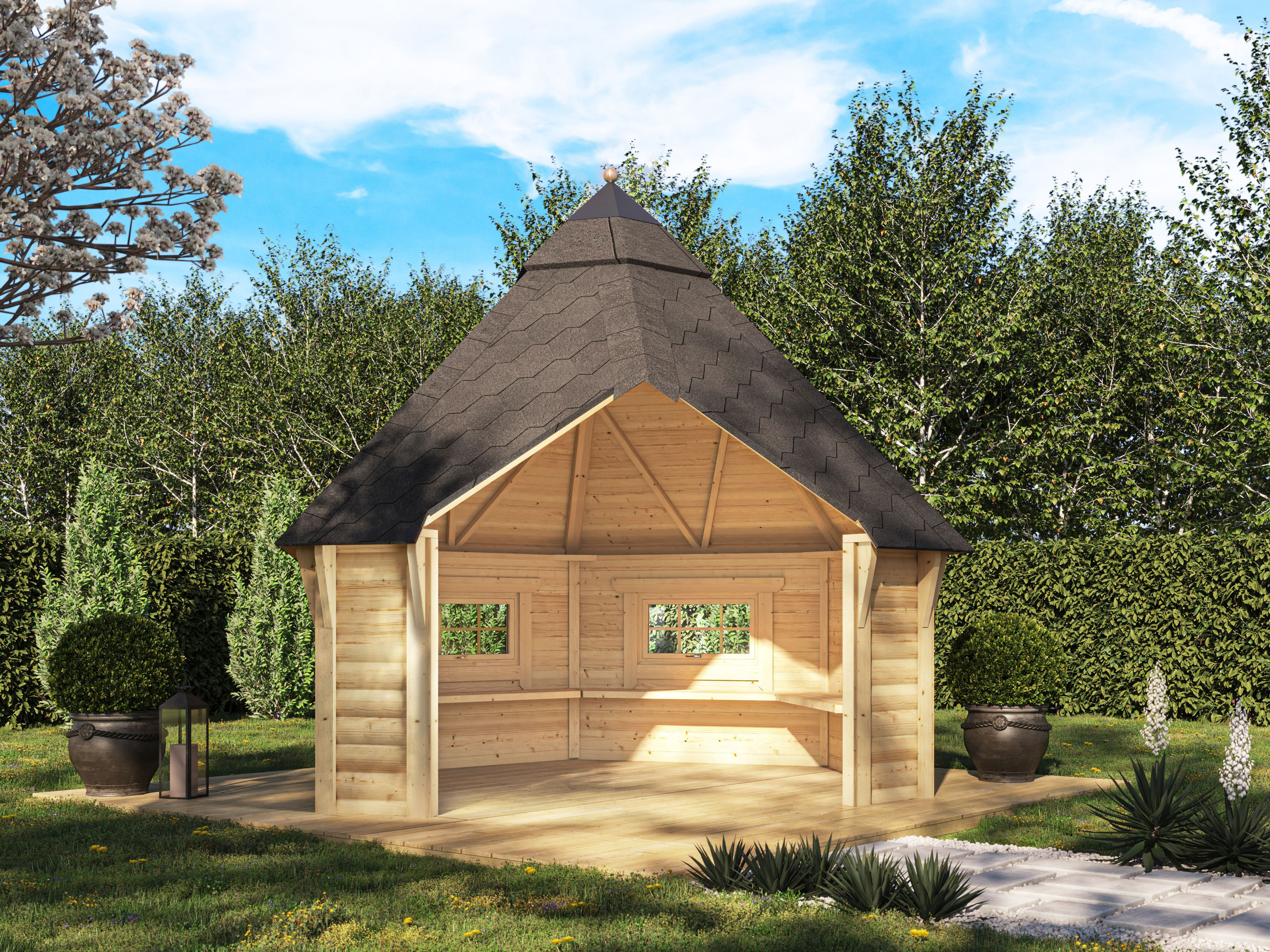 Fjordholz Grillhaus Modell Emil 9 m²