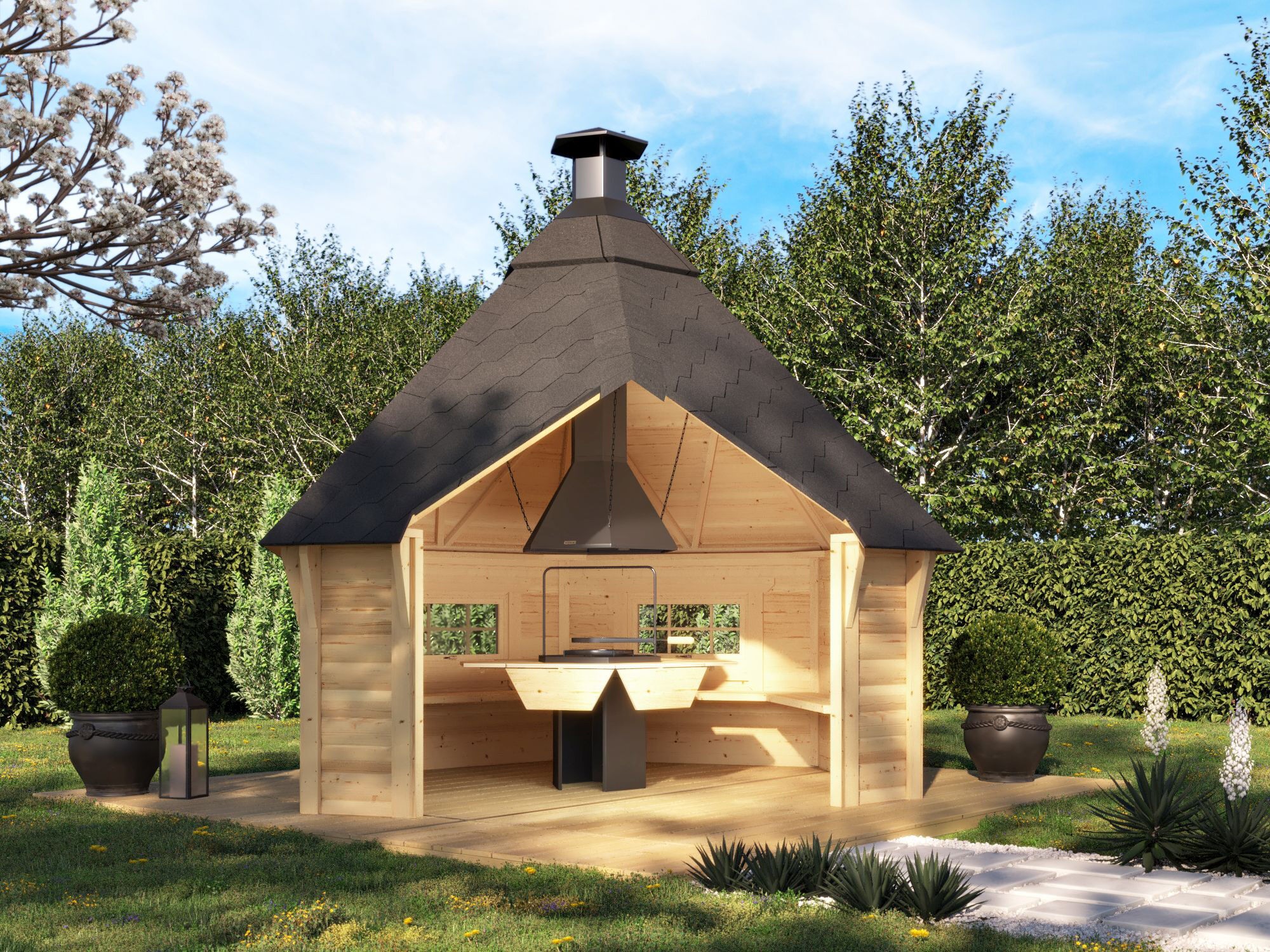 Fjordholz Grillhaus Modell Niklas 9 m²