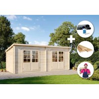 Premium Set Gartenhaus Maria Twin 2-Raum inkl. Montage
