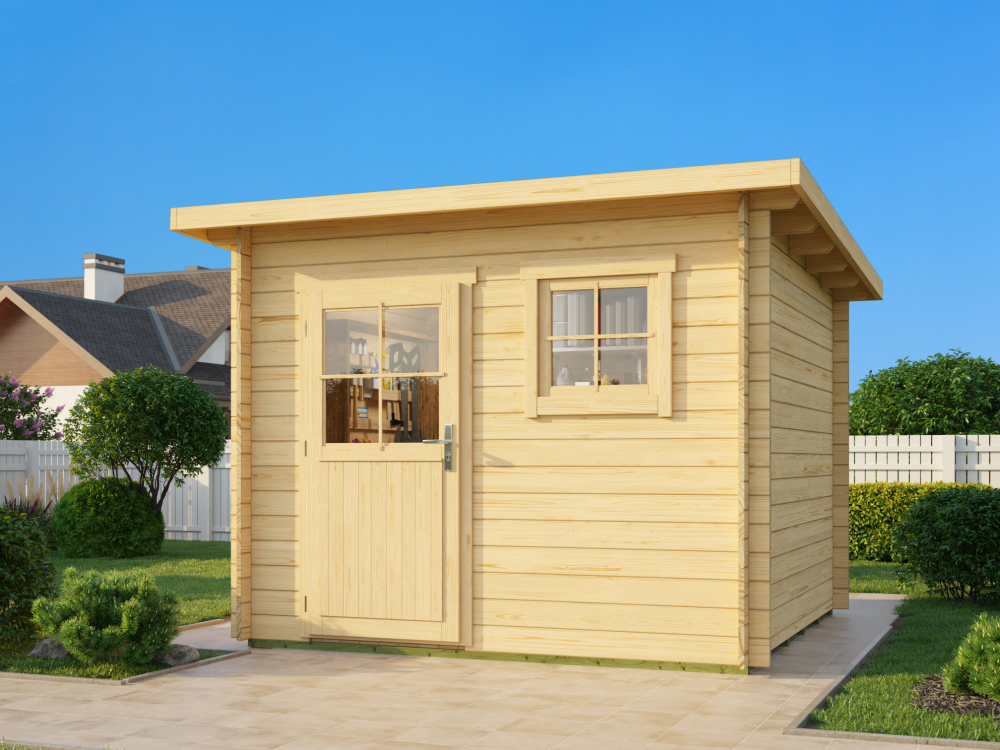 Fjordholz Pultdach Gartenhaus Modell Ezra 3B
