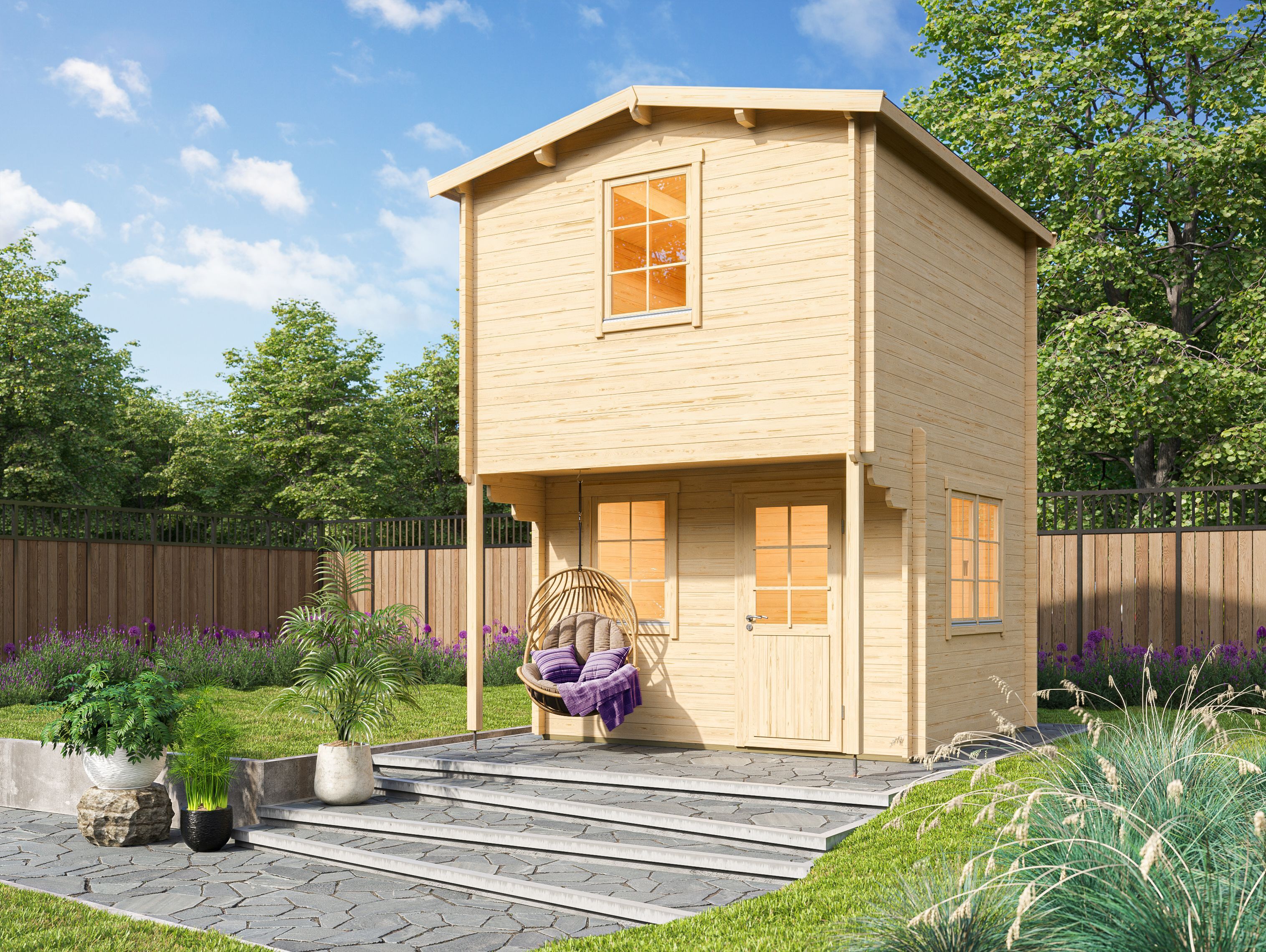 Fjordholz Satteldach Gartenhaus Modell Pixie 44