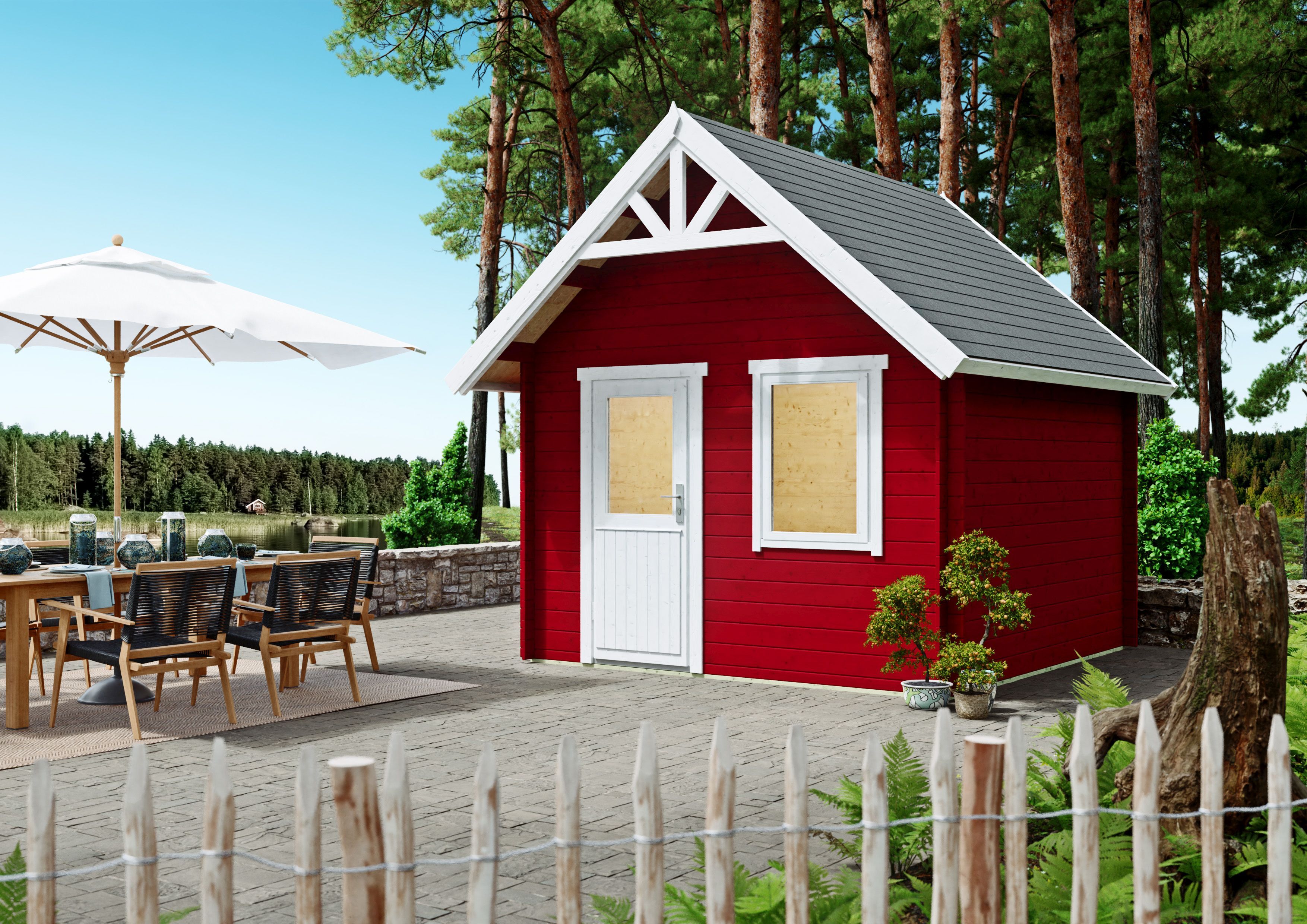 Fjordholz Schwedenhaus Modell Kjell 28