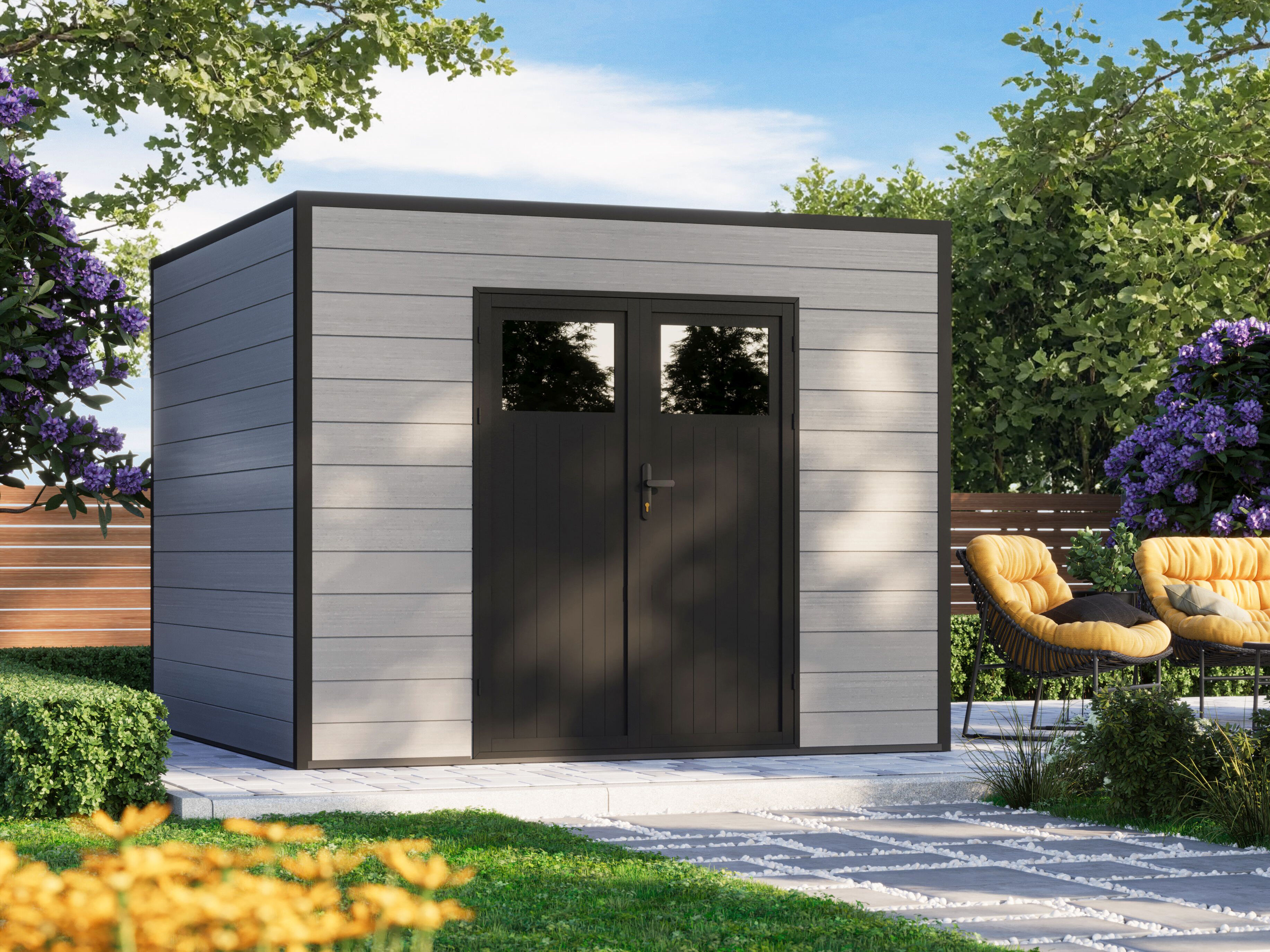 4x2m WPC Gartenhaus Modell Cubus 8,12 m²| Rabatt: 26% Unkategorisiert online kaufen