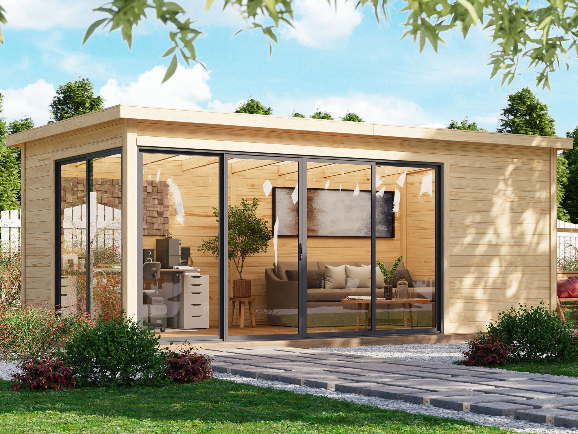 6x3m Fjordholz Gartenhaus Modell Office IsoSlide 5| Rabatt: 26% Unkategorisiert online kaufen