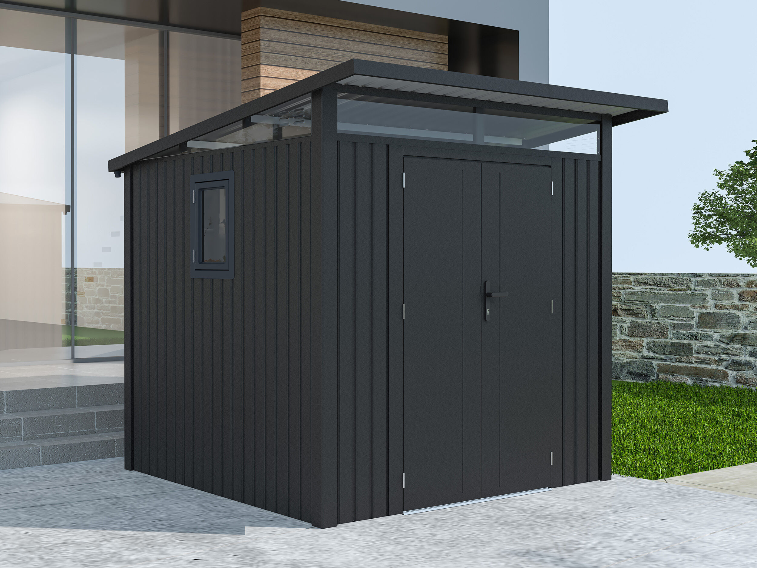 Metall Gerätehaus Modell Skylight 4,45 m² Anthrazi Unkategorisiert online kaufen Metall Gerätehaus Modell Skylight 4,45 m² Anthrazi Unkategorisiert online kaufen