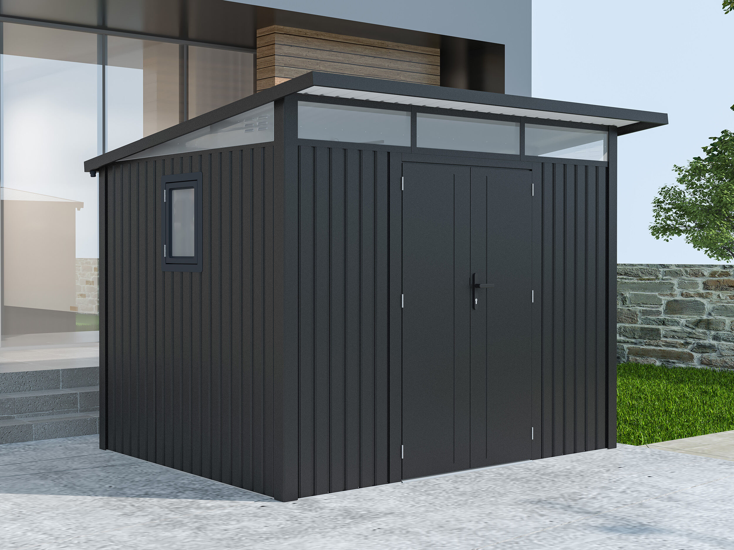 Metall Gerätehaus Modell Skylight 5,80 m² Anthrazi Unkategorisiert online kaufen Metall Gerätehaus Modell Skylight 5,80 m² Anthrazi Unkategorisiert online kaufen