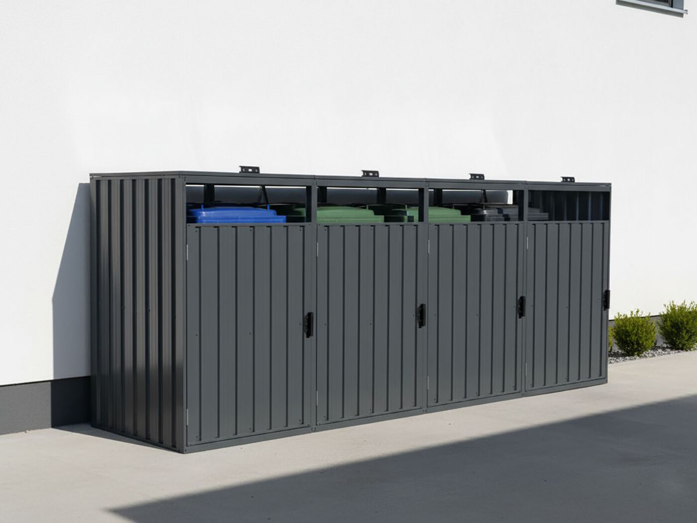 StarLine 4er Mülltonnenbox Modell Cubi Metall 240 Unkategorisiert online kaufen