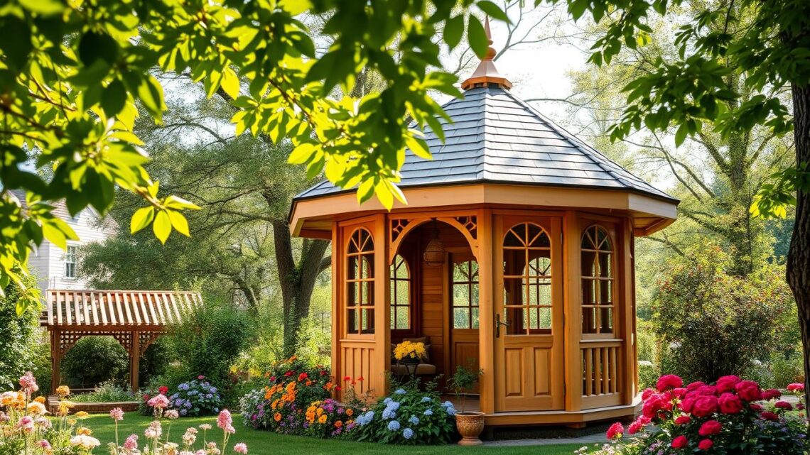 8-eckige Gartenhäuser von Fjordholz 8-eckige Gartenhäuser von Fjordholz