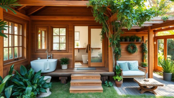Gartenhaus zum Wohnen mit Bad – Komfortables Wohnen