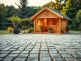kann man ein gartenhaus auf pflastersteinen bauen?