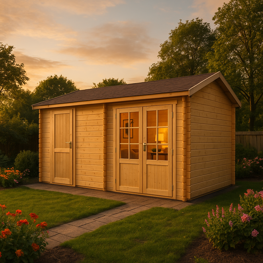 2-Raum Gartenhaus Bolton-28 XL|5x3m