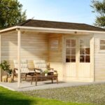 5-Eck Gartenhaus mit Anbau Modell Franz - 28|5x3m|Rabatt:23%