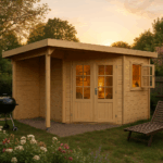 Fjordholz 5-Eck Gartenhaus Modell Evelyn 1B