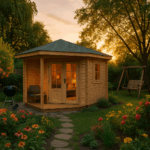Fjordholz 5-Eck Gartenhaus Modell Evelyn 1E