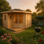 Fjordholz 5-Eck Gartenhaus Modell Evelyn 1E