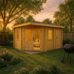 Fjordholz 5-Eck Gartenhaus Modell Evelyn 1E