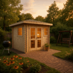 Fjordholz 5-Eck Gartenhaus Modell Evelyn 2A