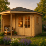 Fjordholz 5-Eck Gartenhaus Modell Evelyn 2B