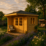 Fjordholz 5-Eck Gartenhaus Modell Evelyn 2B
