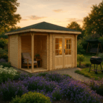 Fjordholz 5-Eck Gartenhaus Modell Evelyn 2B