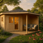 Fjordholz 5-Eck Gartenhaus Modell Evelyn 2C