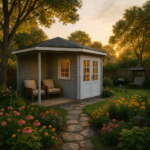 Fjordholz 5-Eck Gartenhaus Modell Evelyn 2C