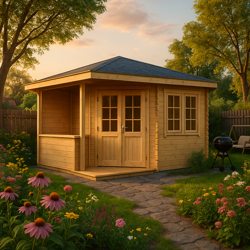 Fjordholz 5-Eck Gartenhaus Modell Evelyn 2C| Rabatt: 26%