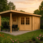 Fjordholz 5-Eck Gartenhaus Modell Evelyn 2E