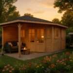 Fjordholz 5-Eck Gartenhaus Modell Evelyn 2E| Rabatt: 26%|5x3m