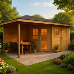 5x3m Fjordholz 5-Eck Gartenhaus Modell Evelyn 2E| Rabatt: 26% Unkategorisiert online kaufen