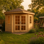 Fjordholz 5-Eck Gartenhaus Modell Evelyn 3A