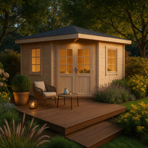 3x3m Fjordholz 5-Eck Gartenhaus Modell Evelyn 3A / natu| Rabatt: 26% Unkategorisiert online kaufen