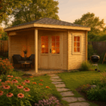 Fjordholz 5-Eck Gartenhaus Modell Evelyn 3B