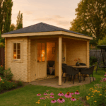 Fjordholz 5-Eck Gartenhaus Modell Evelyn 3B