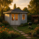 Fjordholz 5-Eck Gartenhaus Modell Evelyn 3B
