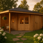 Fjordholz 5-Eck Gartenhaus Modell Evelyn 3E