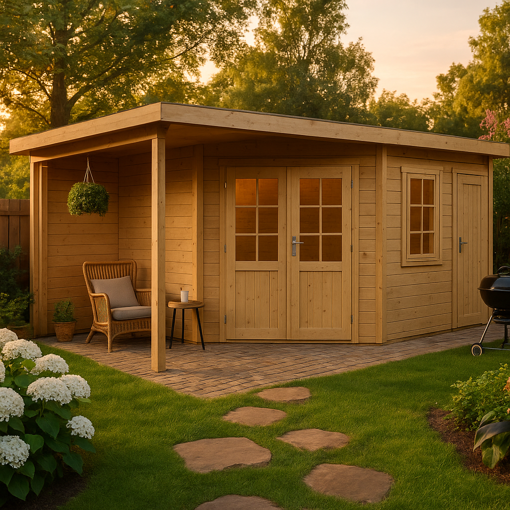 Fjordholz 5-Eck Gartenhaus Modell Evelyn 3E| Rabatt: 26%