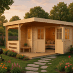 Fjordholz 5-Eck Gartenhaus Modell Hanno 28