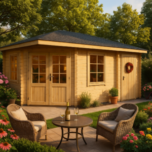 5x4m 5-Eck Gartenhaus Modell Isa 40 A| Rabatt: 26%