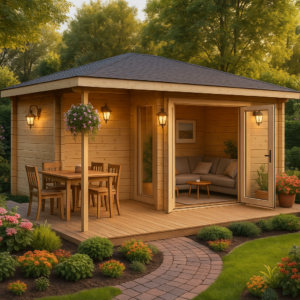 5x3m 5-Eck Gartenhaus Modell Jokkmokk 40| Rabatt: 26%