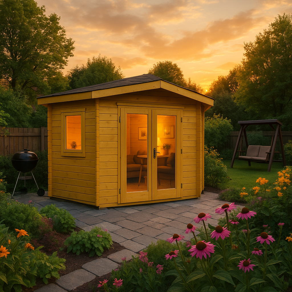 Fjordholz 5-Eck Gartenhaus Modell Leva 2A| Rabatt: 26%