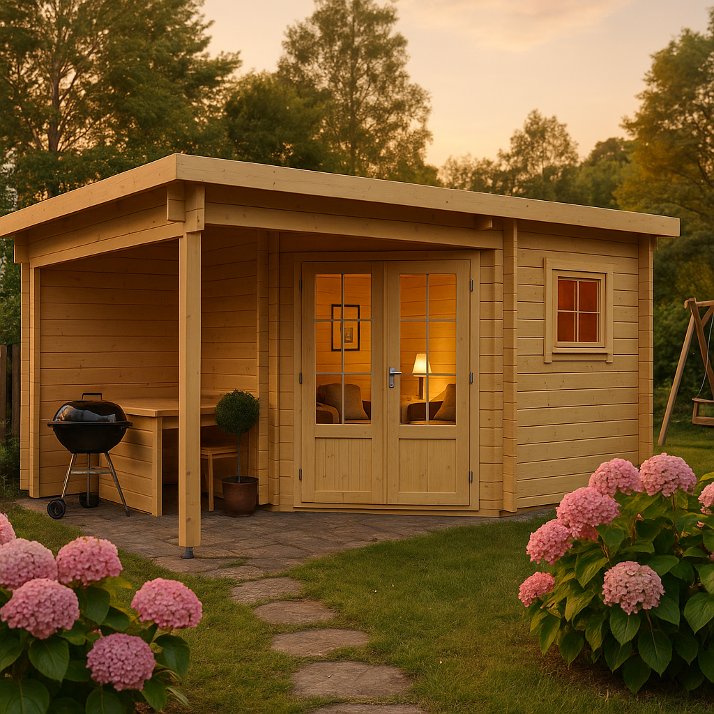 Fjordholz 5-Eck Gartenhaus Modell Leva 2C Fjordholz 5-Eck Gartenhaus Modell Leva 2C