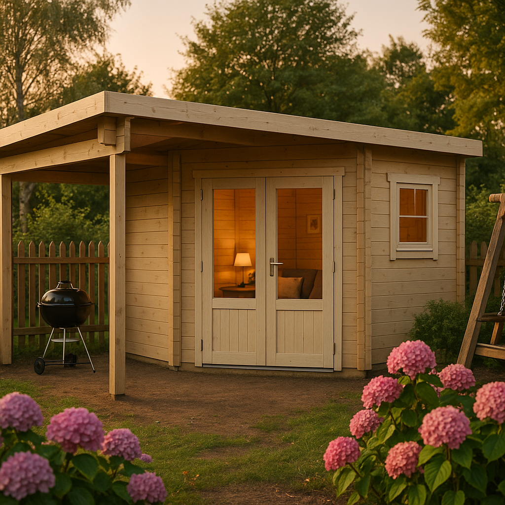 Fjordholz 5-Eck Gartenhaus Modell Leva 2C Fjordholz 5-Eck Gartenhaus Modell Leva 2C