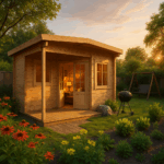 Fjordholz 5-Eck Gartenhaus Modell Leva 2E