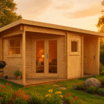 Fjordholz 5-Eck Gartenhaus Modell Leva 2E