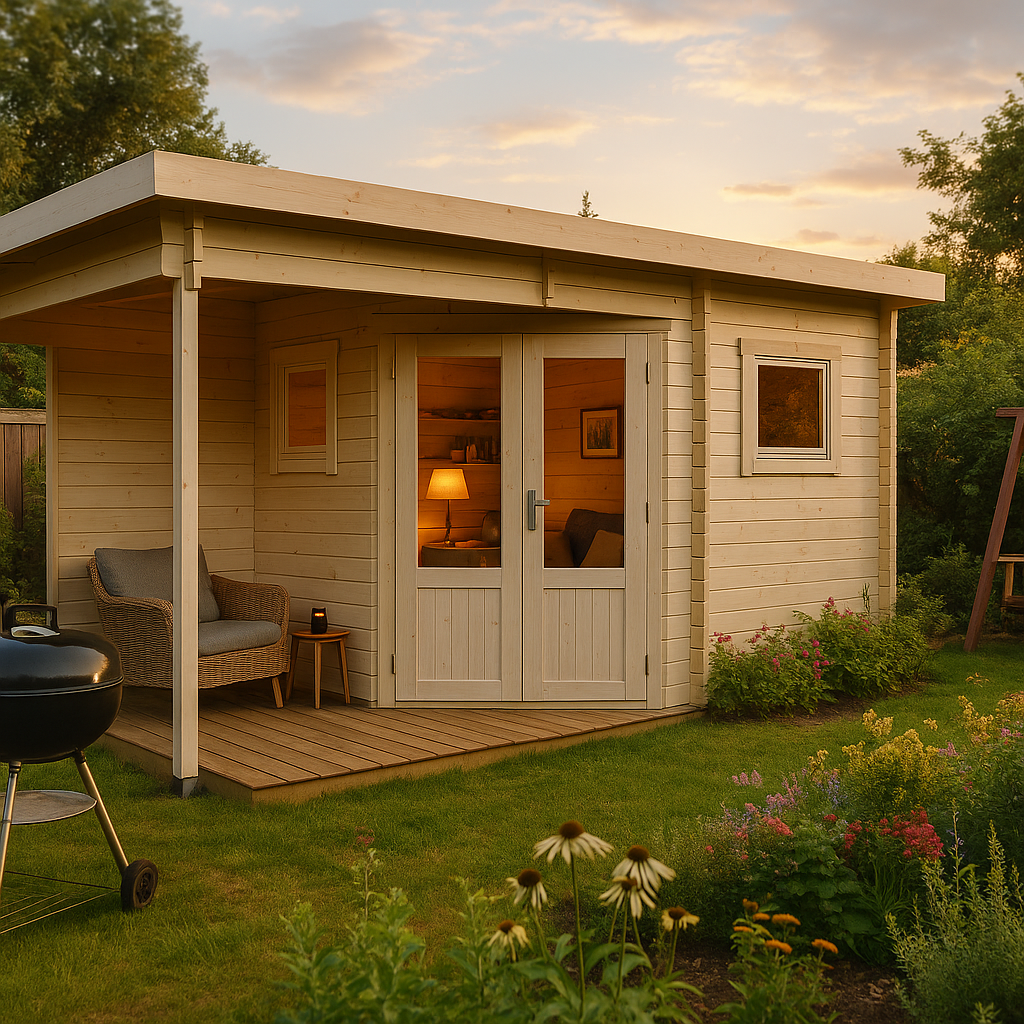 Fjordholz 5-Eck Gartenhaus Modell Leva 2E Fjordholz 5-Eck Gartenhaus Modell Leva 2E