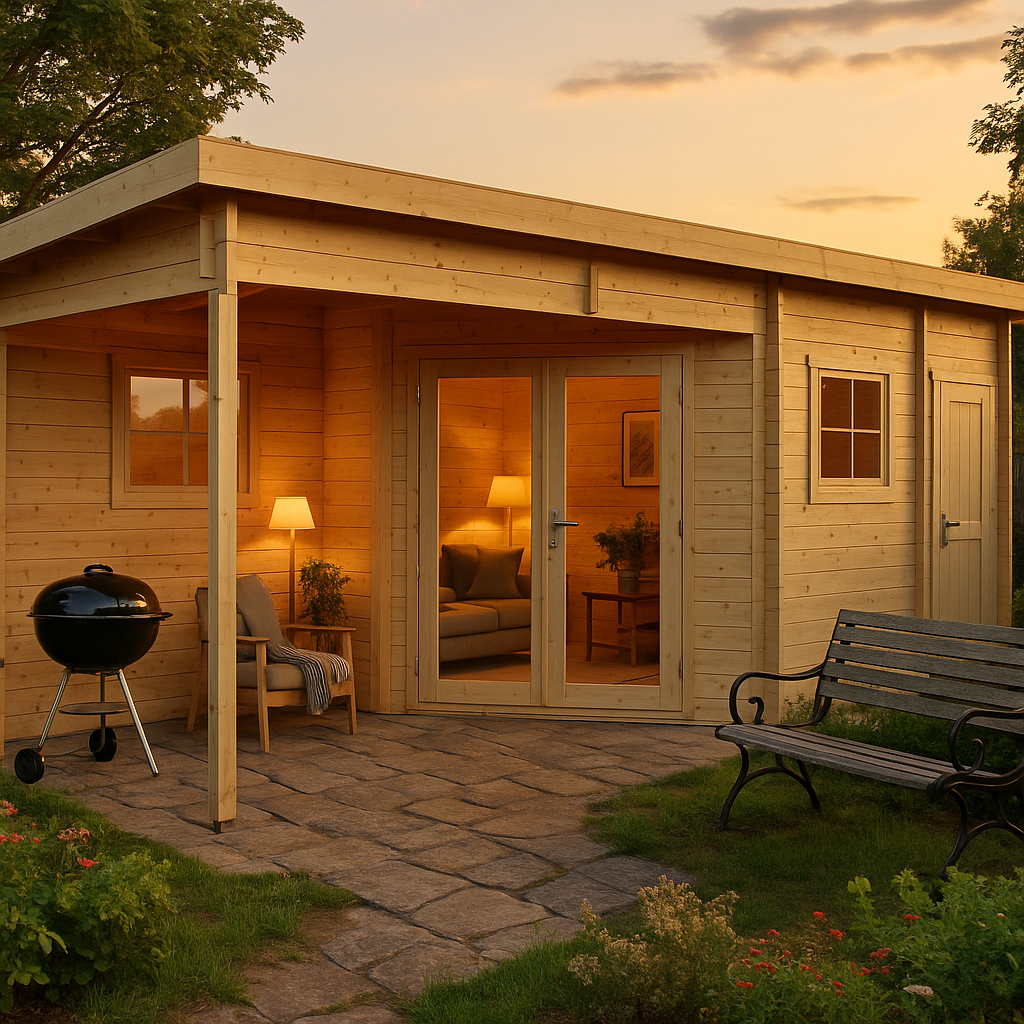 Fjordholz 5-Eck Gartenhaus Modell Leva 2E Fjordholz 5-Eck Gartenhaus Modell Leva 2E