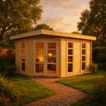 5-Eck Gartenhaus Modell Lindau-40
