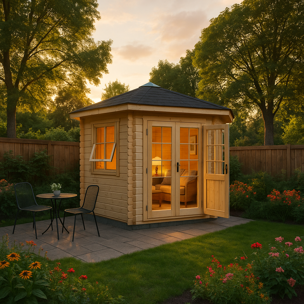 5-Eck Gartenhaus Modell Sunny-A 5-Eck Gartenhaus Modell Sunny-A