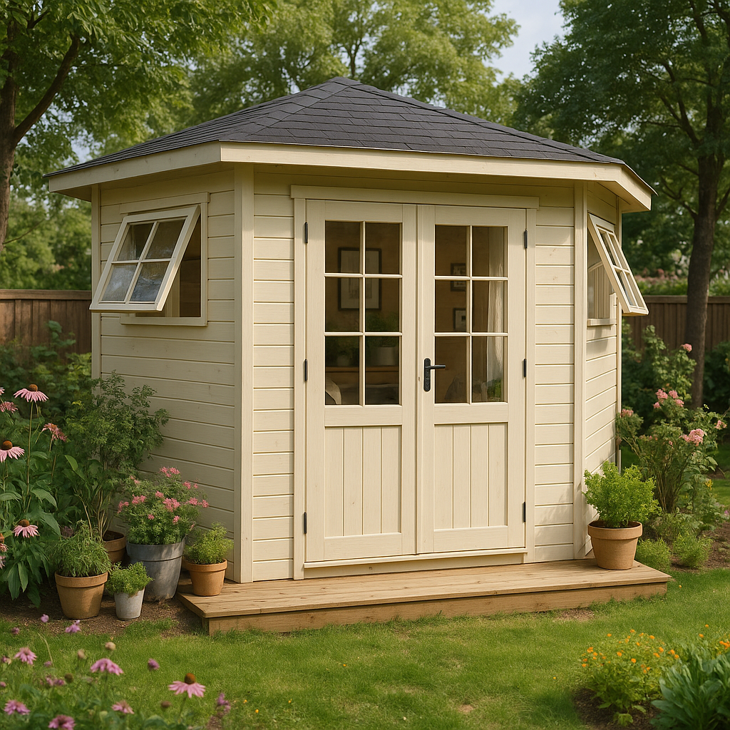 5-Eck Gartenhaus Modell Sunny-B 5-Eck Gartenhaus Modell Sunny-B